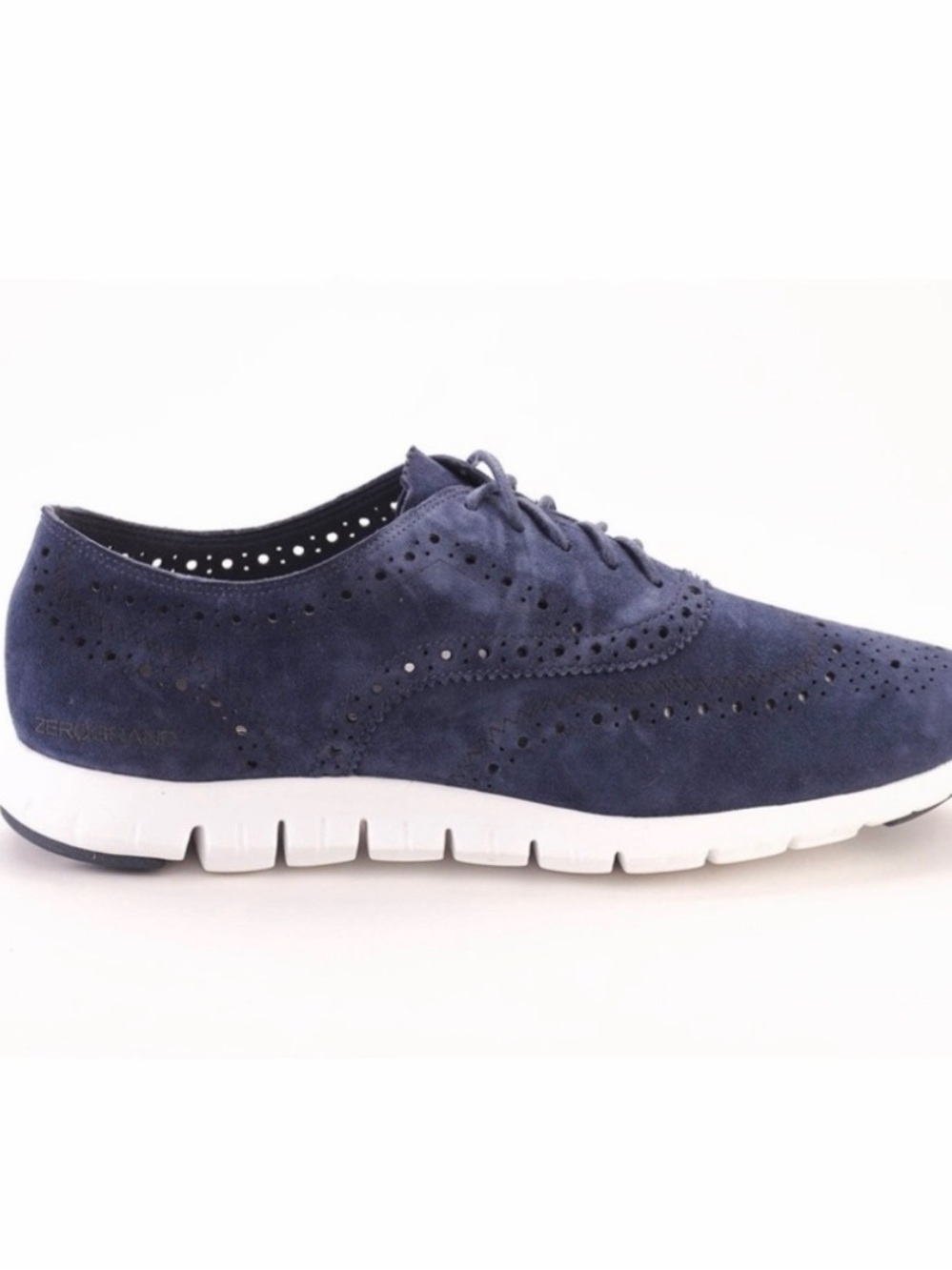 Cole Haan Navy Suede Zerogrand Sneakers